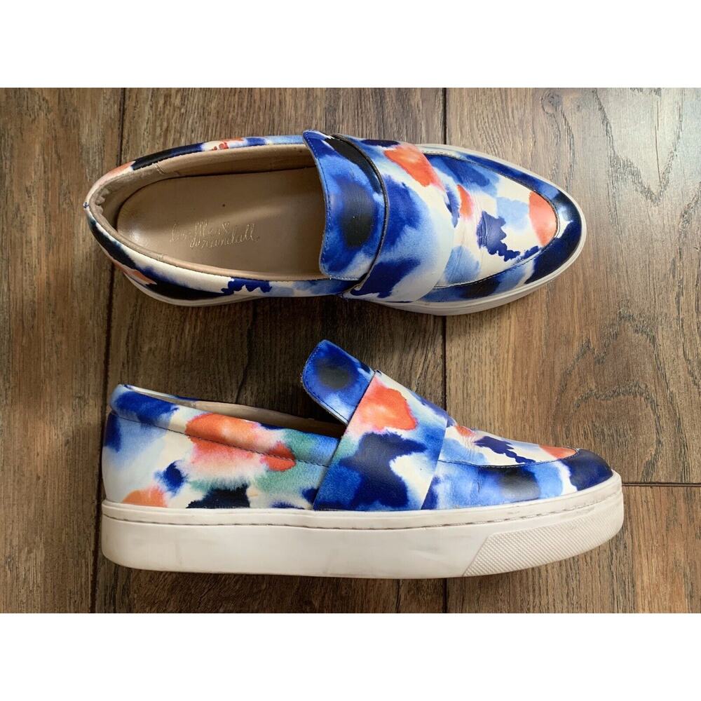 LOEFFLER RANDALL Shoes Sneakers 6 Women's Blue Artsy Printed